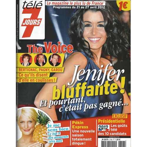 Télé 7 Jours N°2708: Jenifer/ The Voice/ Bertignac/ Pagny/ Garou/ Funes/ Titanic/ Roberts/ L.Carter 