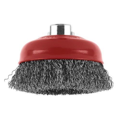Brosse boisseau à fils ondulés, Ø 100 mm M14