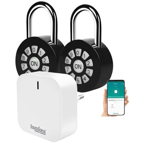 2 cadenas connectés et intelligents à code avec passerelle réseau