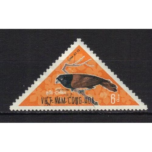 Vietnam Du Sud 1970 : Oiseau - Timbre 6 D. Oblitéré