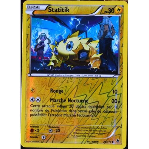 Carte Pokémon 26/119 Statitik Xy04 Vigueur Spectrale Neuf Fr