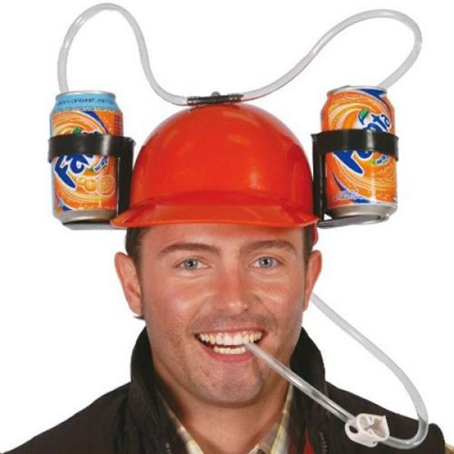 Casque A Bieres Anti Soif A Boissons Pour 2 Canettes 33 Ou 50 Cl