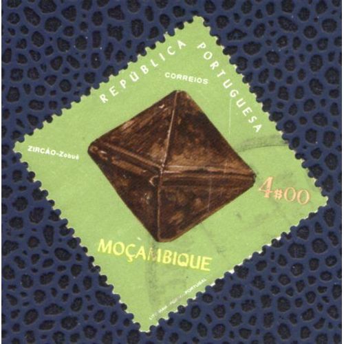 Mozambique 1971 Oblitéré Rond Used Minéral Pierre Fine Joaillerie Zircon Zircão