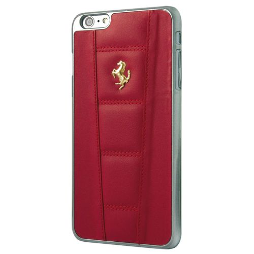 Coque Arrière Ferrari Cuir Rouge Pour Apple Iphone 6 Plus