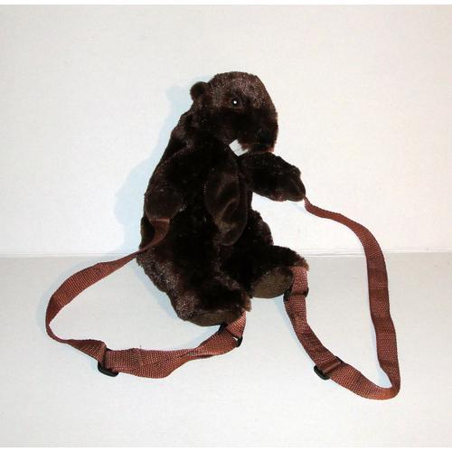 Marmotte Sac A Dos Peluche Sandy 27 Cm