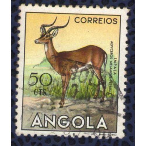 Angola 1953 Oblitéré Rond Used Animaux Sauvages Faune Impala