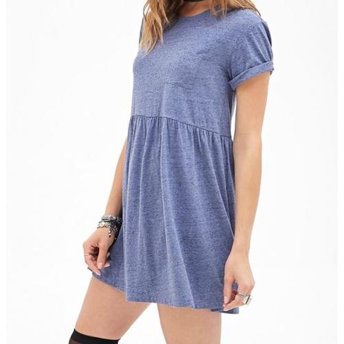 Robe Indigo Chiné - Forever 21 - T. L - Neuve