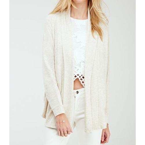 Cardigan Écru Maille Douce - Forever 21 - T. L - Neuf