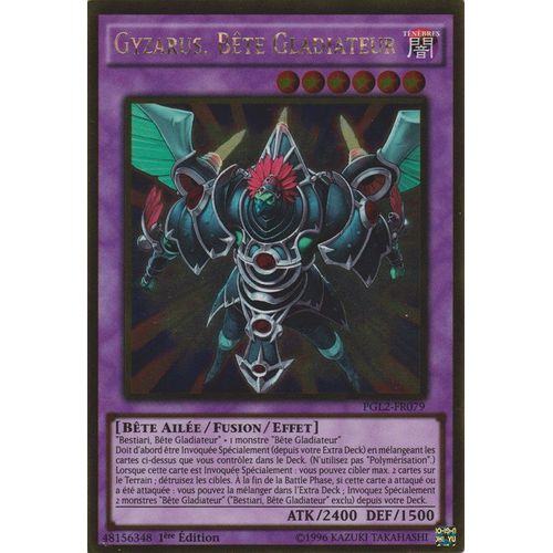 Yu-Gi-Oh- Gyzarus, Bête Gladiateur - Pgl2-Fr079 - Gold Rare 