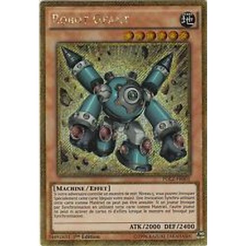  Robot Géant - Pgl2-Fr001 Gold Secret Rare - Vf