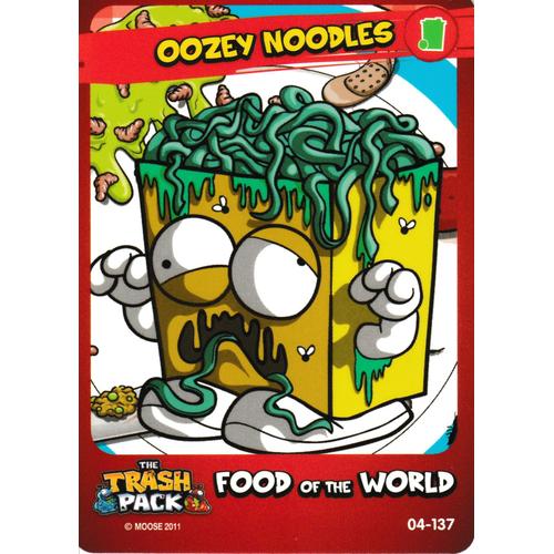 Carte Trading Card Game The Trash Pack Oozey Noodles 04-137