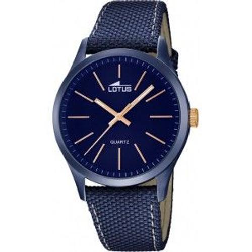 Montre Homme Lotus Smart Casual L18166/2 Bleue À Index Dorés