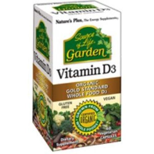 Nature's Plus, Source Of Life, Garden, Vitamin D3, 60 Veggie Caps 
