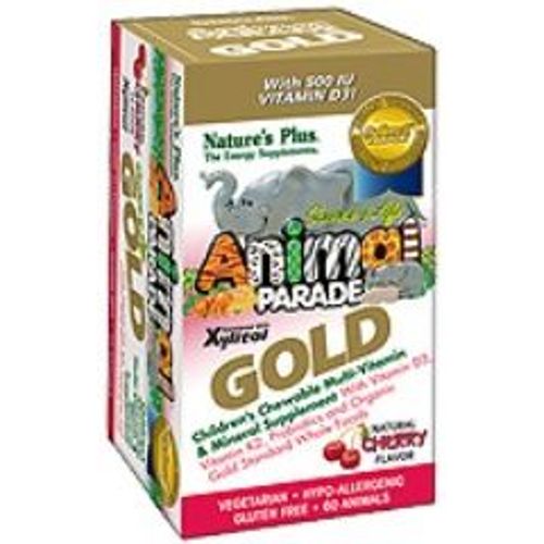 Nature's Plus, Animal Parade Gold, Children's Chewable Multi-Vitamin & Mineral, Natural Cherry Flavor, 120 Animals 