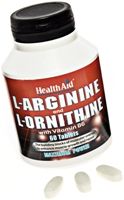 Health Aid L-Arginine With L-Ornithine 300mg ,  60 Comprimés