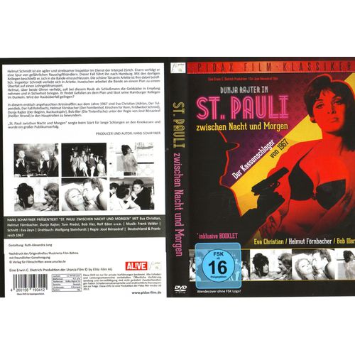 Dvd St.Pauli Zwischen Nacht Und Morgen Kiez Krimi Pidax Jose Benazeraf - Erwin C. Dietrich