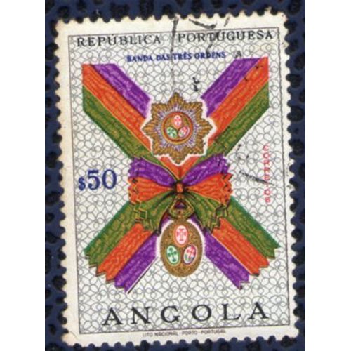 Angola 1967 Oblitéré Rond Used Insigne Banda Das Três Ordens