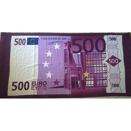 Serviette Bain Plage Billet 500 Euro Neuf Tendance 