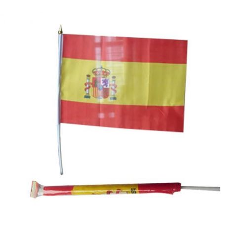 Drapeau Espagne Avec Bâton 60 X 90 Cm