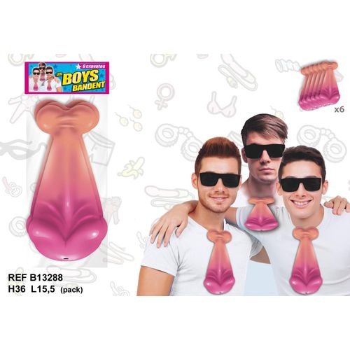 Sachet De 6 Cravates Carton Boys Bandent