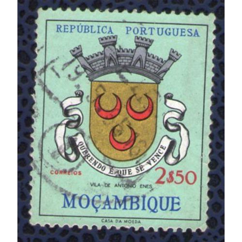 Mozambique 1961 Oblitéré Rond Used Blason De La Villle Vila António Enes Querendo É Que Se Vence