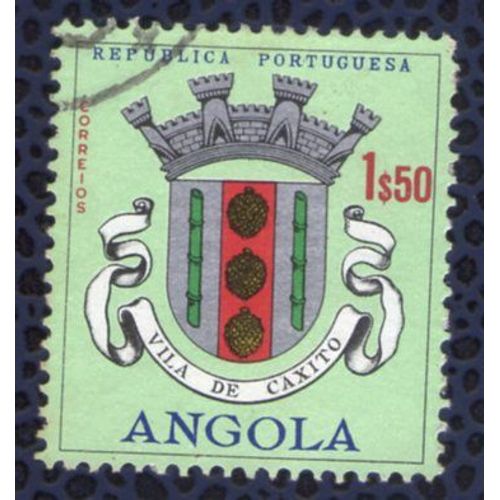 Angola 1963 Oblitéré Rond Used Blason De La Ville Vila De Caxito