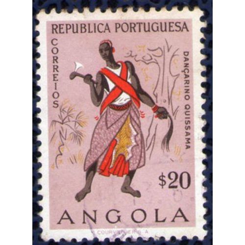 Angola 1957 Oblitéré Rond Used Dancer Danseur Dançarino Quissama