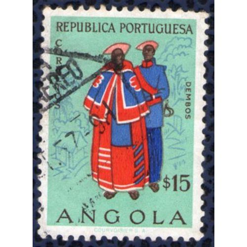 Angola 1957 Oblitéré Rond Used Habits Et Costumes Couple De Dembos