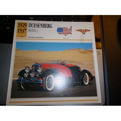 Carte Voiture Duesenberg