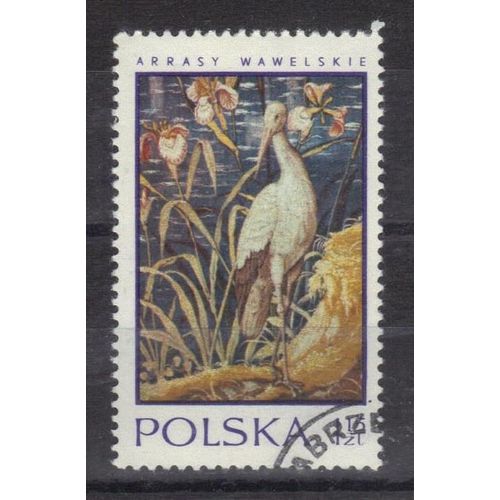 Pologne 1970 : Oiseau : Cigogne - Timbre Oblitéré