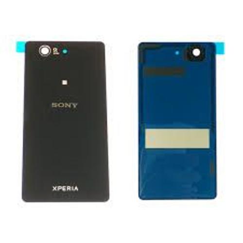 Vitre Arrière Noire Pour Sony Xperia Z3 Compact (Mini) Et Adhésif Pré Installé + Outils
