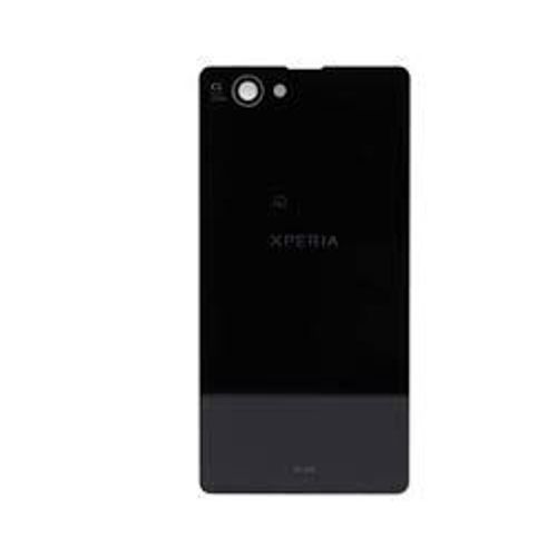 Vitre Arrière Noire  Pour Sony Xperia Z1 Compact (Mini)  Et Adhésif Pré Installé