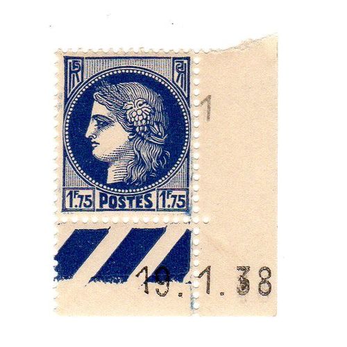 Timbre Type Céres Bleu1f75