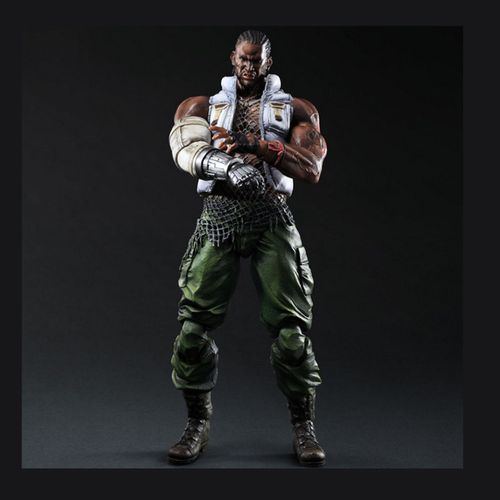 Final Fantasy Vii Advent Children Play Arts Kai Figurine Barret 28 Cm