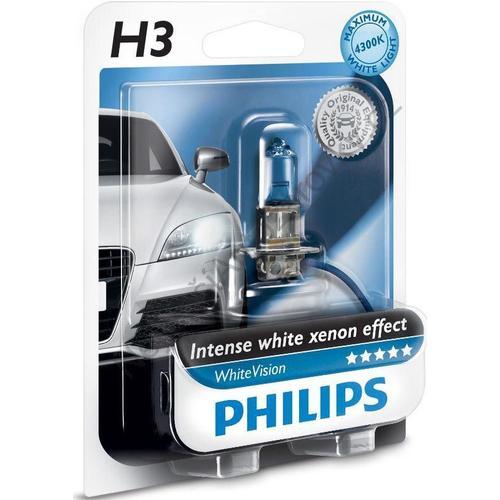 1 Ampoule H3 12v 55w 4300k - Whitevision - 12336whvb1