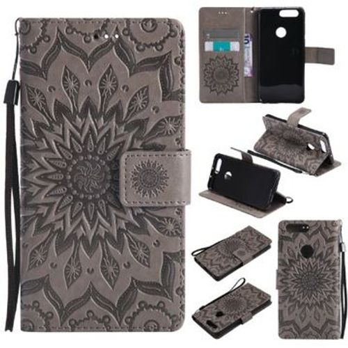 Coque En Cuir Aimant Pour Huawei Honor 8