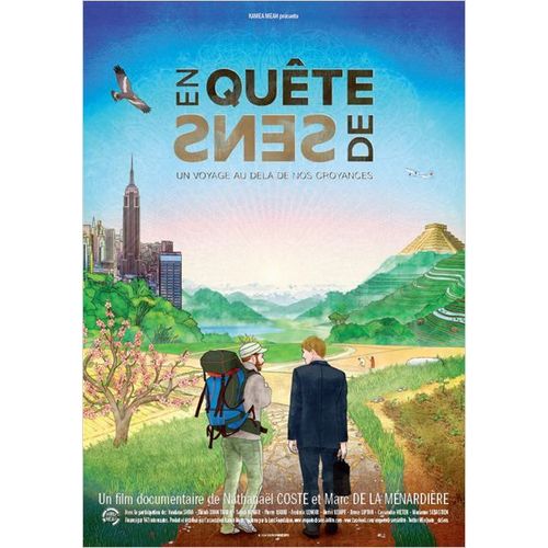 En Quête De Sens - Véritable Affiche De Cinéma Pliée - Format 120x160 Cm  -De Nathanaël Coste, Marc De La Ménardière Avec Vandana Shiva, Pierre Rabhi, Hervé Kempf, Frédéric Lenoir - 2015