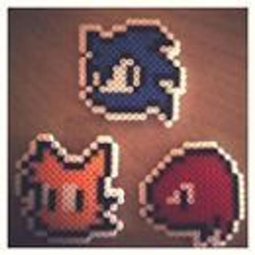 Sonic Tails Et Knuckle- Perler Hama