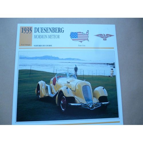 Fiche Duesenberg