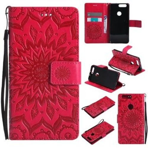 Coque En Cuir Aimant Pour Huawei Honor 8