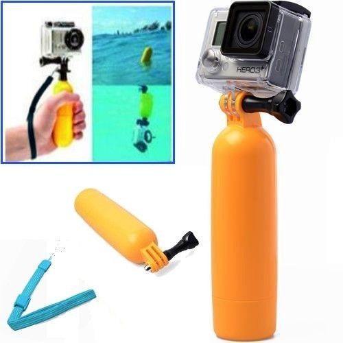 Poignée flottante pour caméra sport extrème GOPRO (monopode floating grip) + vis + dragonne