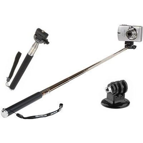 Perche télescopique 1 mètre pour caméra GOPRO + Adaptateur Tripod