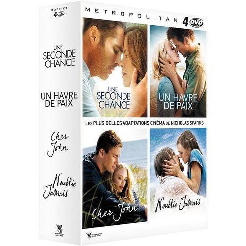 Coffret Nicholas Sparks : Une Seconde Chance + N'oublie Jamais + Cher John + Un Havre De Paix - Pack