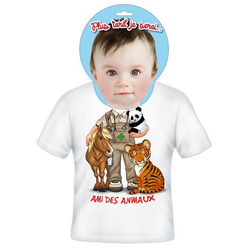 T-Shirt Enfants Plus Tard Je Serais Ami Des Animaux