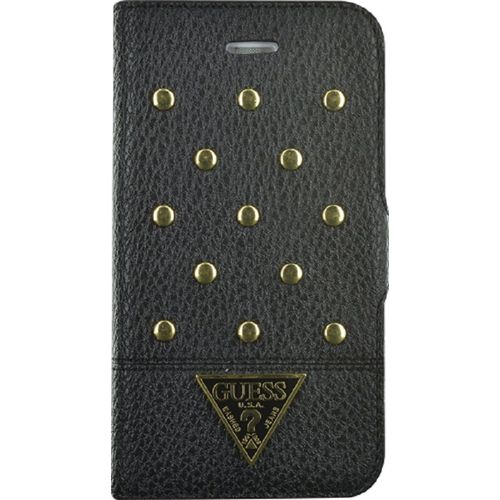 Etui À Rabat Folio Guess Clouté Noir Gamme Tessi Pour Iphone 4 / 4s
