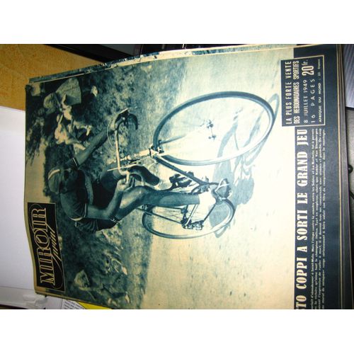 Miroir Sprint 8 Juillet 1949  Tour De France  Fausto Coppi