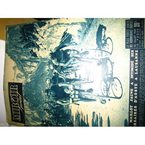 Miroir Sprint 22 Juillet 1949  Tour De France  Coppi Mailllot Jaune