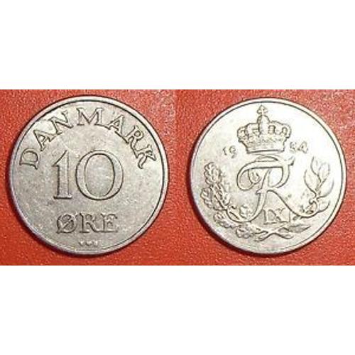 Piece 10 Ores Danmark 1954