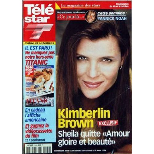 Tele Star N° 1149 Du 05/10/1998 - Yannick Noah - Kimberlin Brown