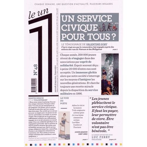 Le 1 N° 48 Mercredi 18 Mars 2015 - Un Service Civique Pour Tous ?